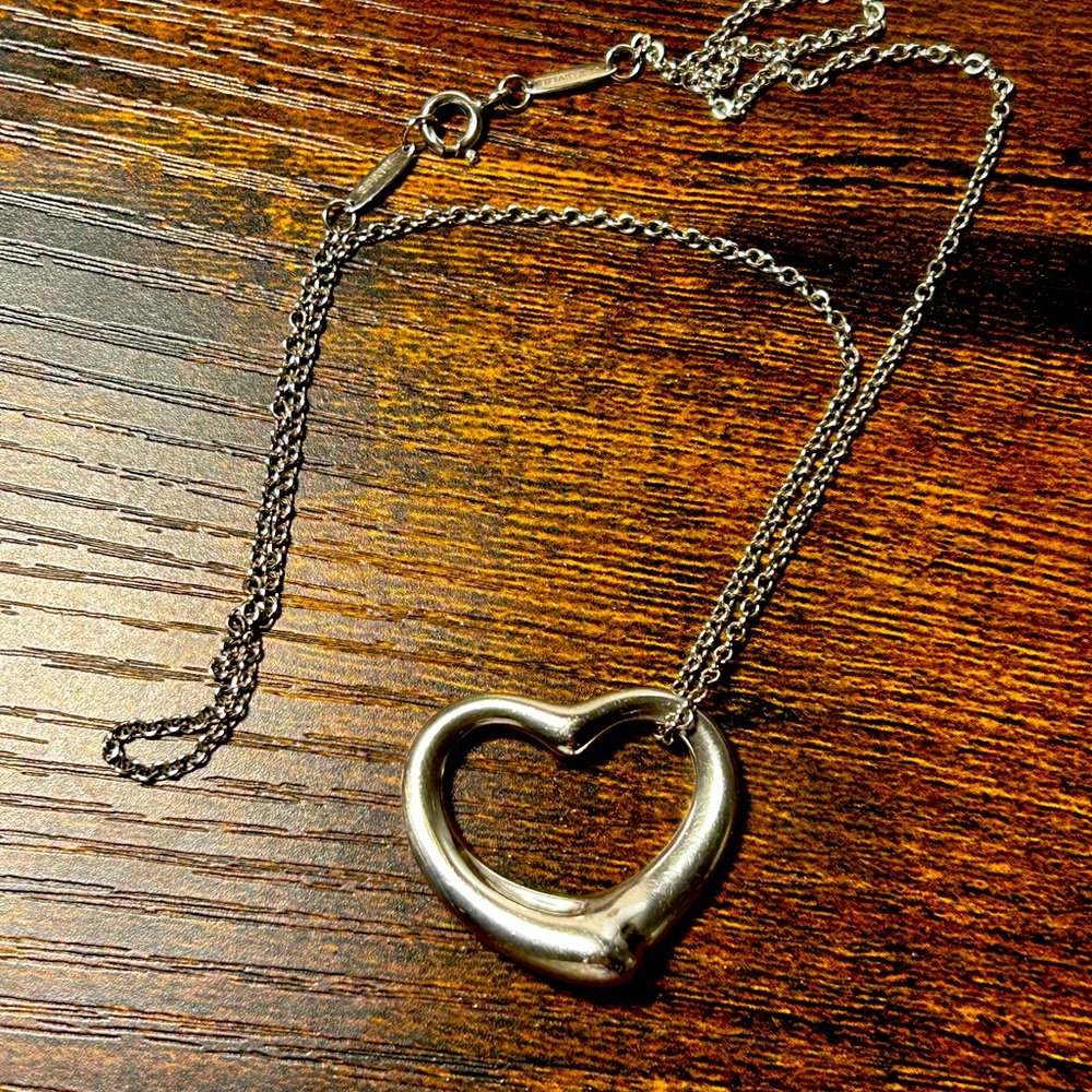Tiffany & Co. Elsa Peretti Open Heart Pendant in Sterling Silver